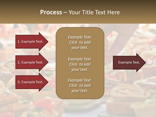 A Person Picking Up A Piece Of Food From A Table PowerPoint Template