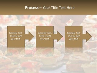 A Person Picking Up A Piece Of Food From A Table PowerPoint Template