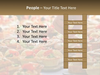 A Person Picking Up A Piece Of Food From A Table PowerPoint Template
