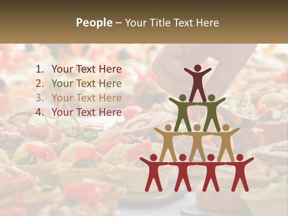 A Person Picking Up A Piece Of Food From A Table PowerPoint Template