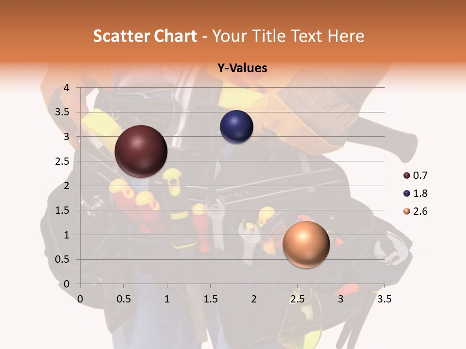 A Man Holding A Tool Belt With Tools In It PowerPoint Template