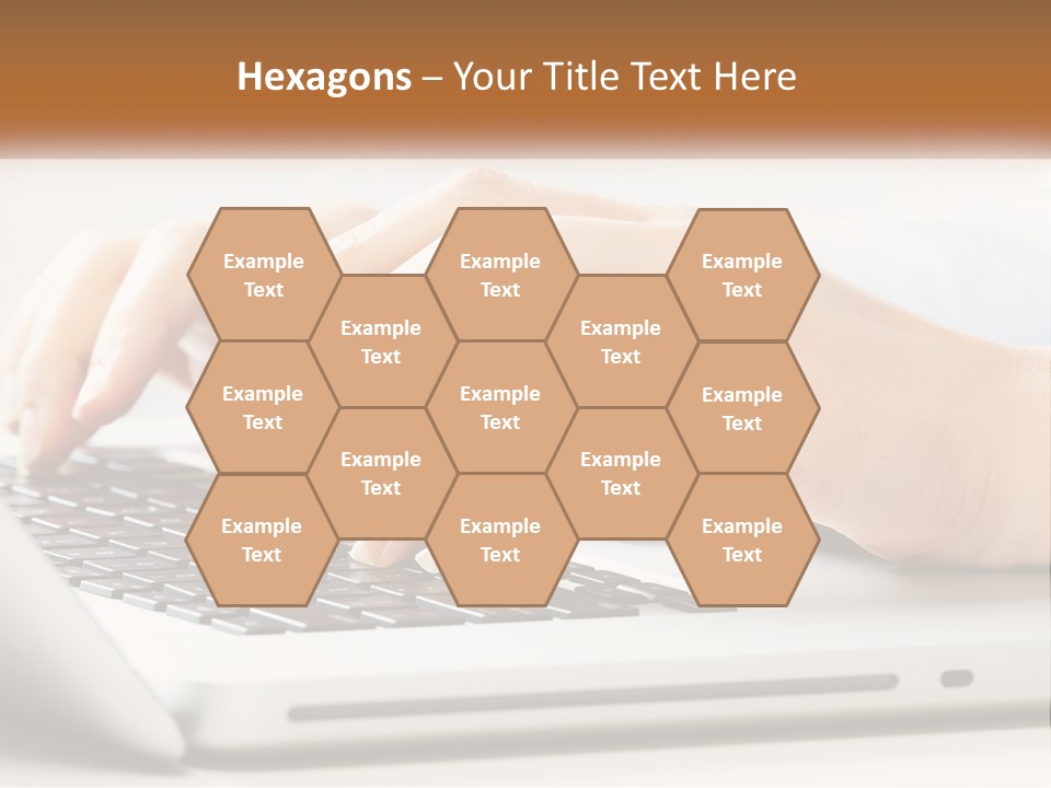 A Person Typing On A Laptop Computer PowerPoint Template