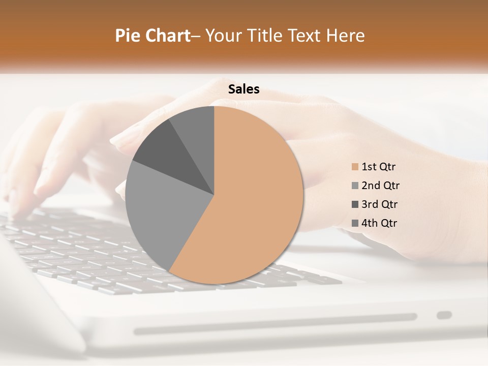 A Person Typing On A Laptop Computer PowerPoint Template