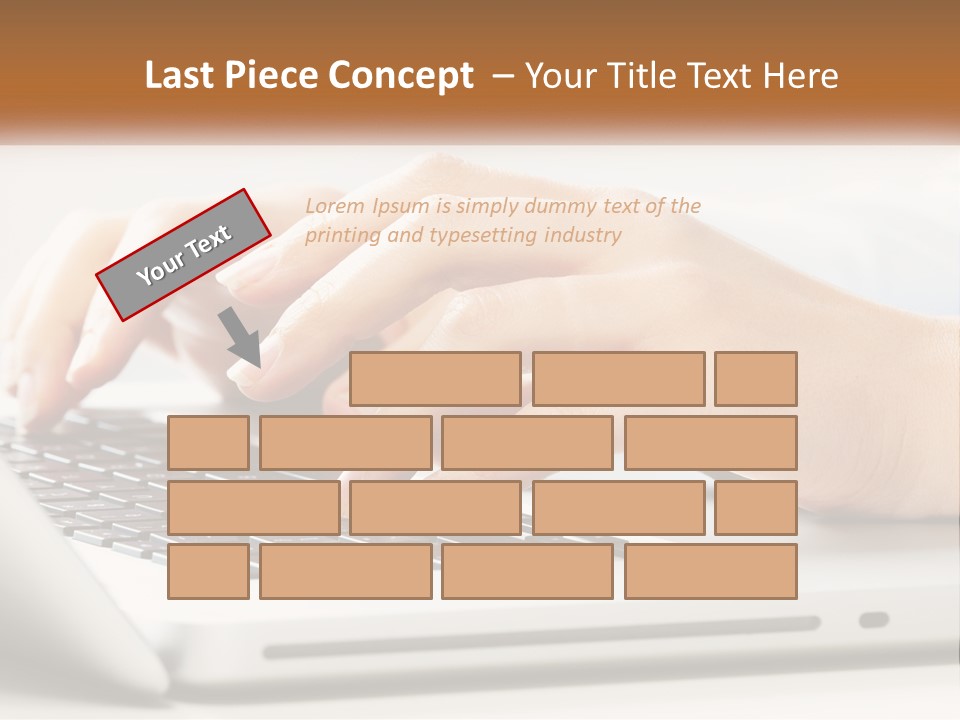 A Person Typing On A Laptop Computer PowerPoint Template