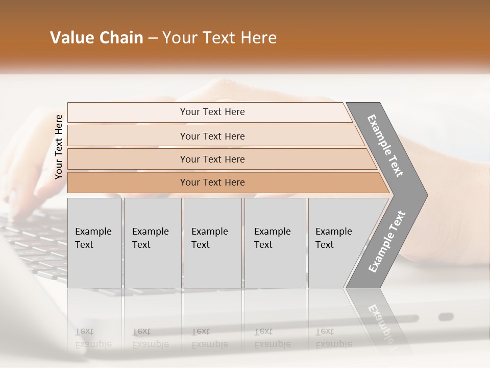 A Person Typing On A Laptop Computer PowerPoint Template