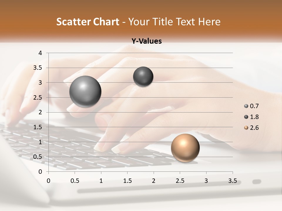 A Person Typing On A Laptop Computer PowerPoint Template