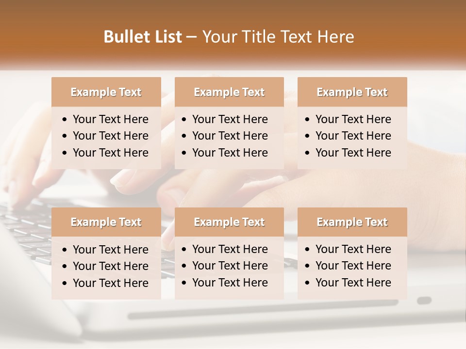 A Person Typing On A Laptop Computer PowerPoint Template