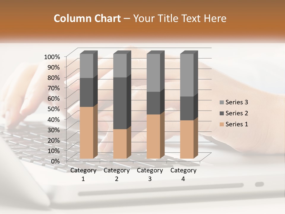 A Person Typing On A Laptop Computer PowerPoint Template