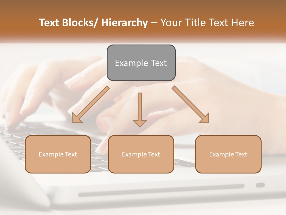 A Person Typing On A Laptop Computer PowerPoint Template