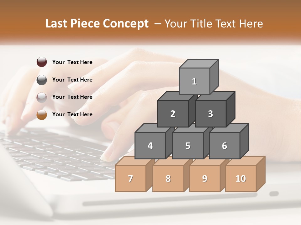 A Person Typing On A Laptop Computer PowerPoint Template