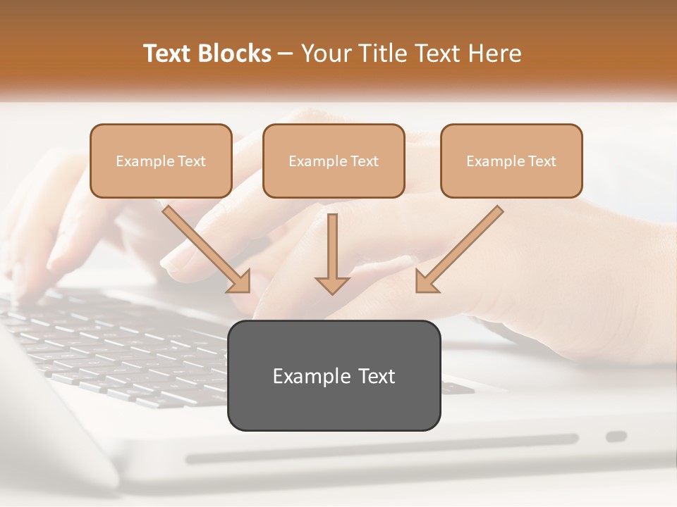 A Person Typing On A Laptop Computer PowerPoint Template