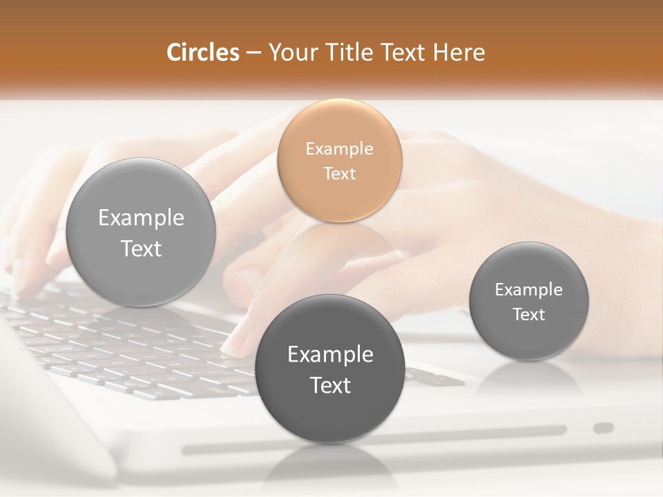 A Person Typing On A Laptop Computer PowerPoint Template