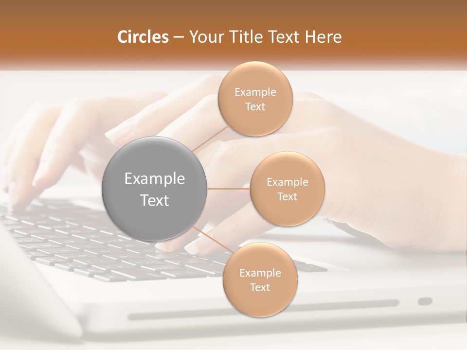 A Person Typing On A Laptop Computer PowerPoint Template