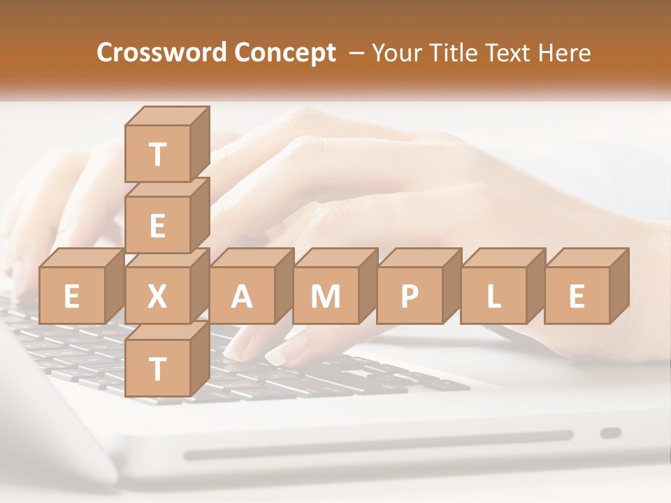 A Person Typing On A Laptop Computer PowerPoint Template