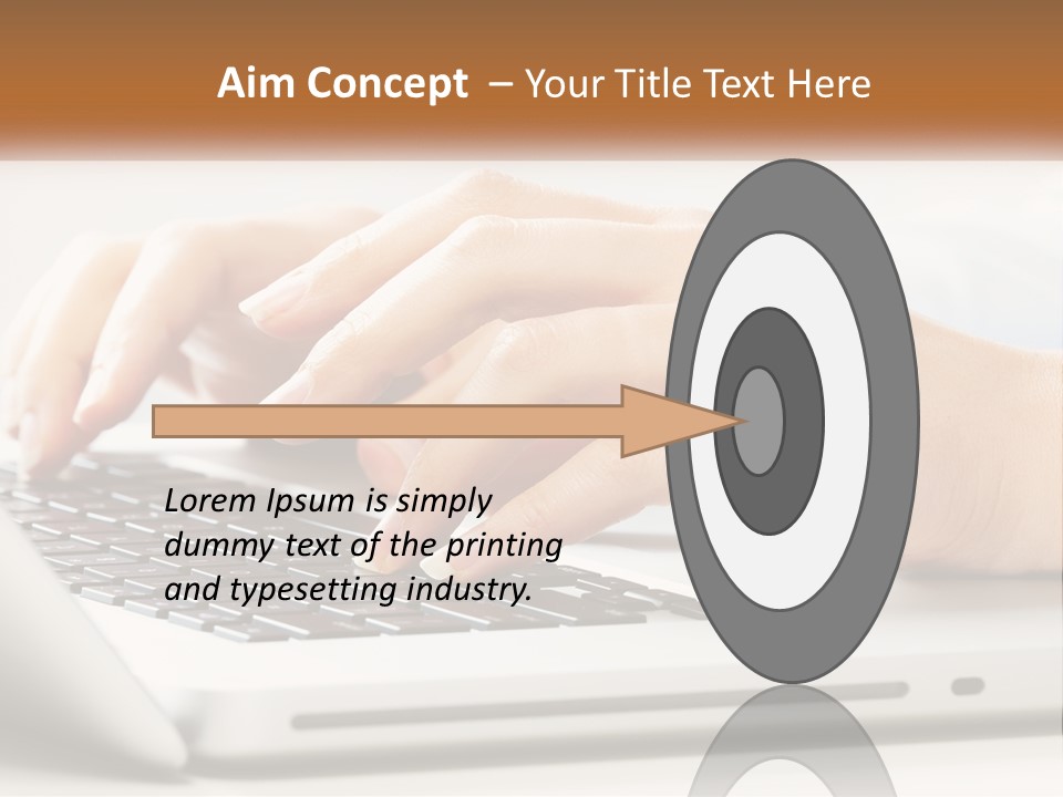 A Person Typing On A Laptop Computer PowerPoint Template