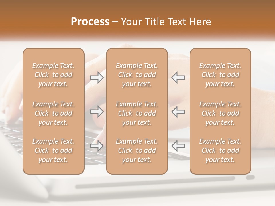 A Person Typing On A Laptop Computer PowerPoint Template
