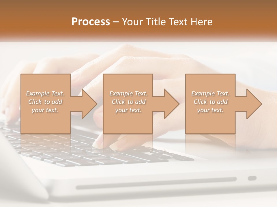 A Person Typing On A Laptop Computer PowerPoint Template