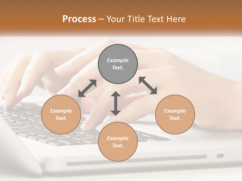 A Person Typing On A Laptop Computer PowerPoint Template