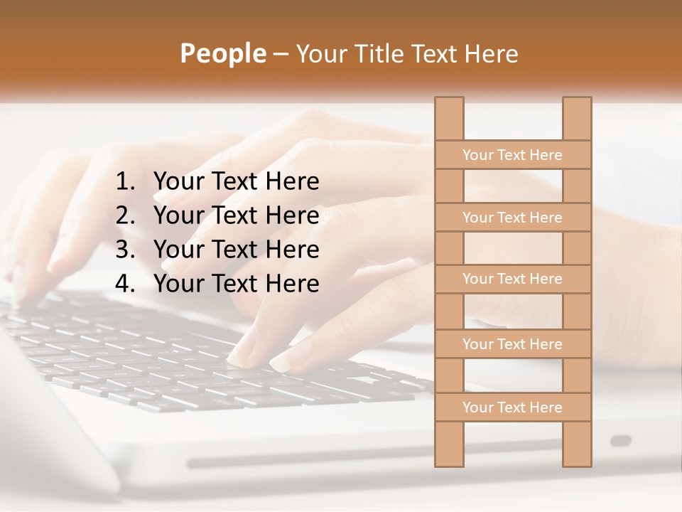 A Person Typing On A Laptop Computer PowerPoint Template