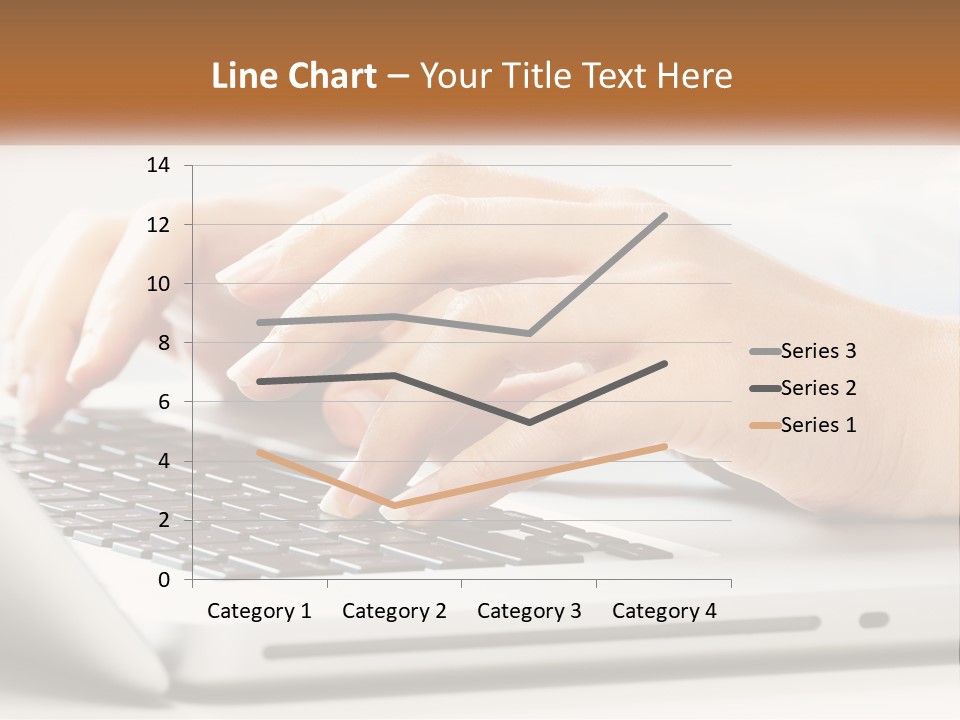 A Person Typing On A Laptop Computer PowerPoint Template
