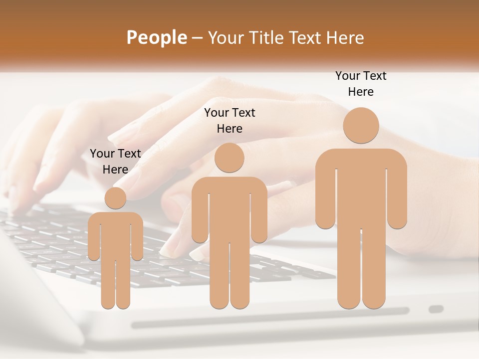 A Person Typing On A Laptop Computer PowerPoint Template