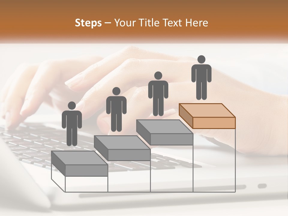 A Person Typing On A Laptop Computer PowerPoint Template