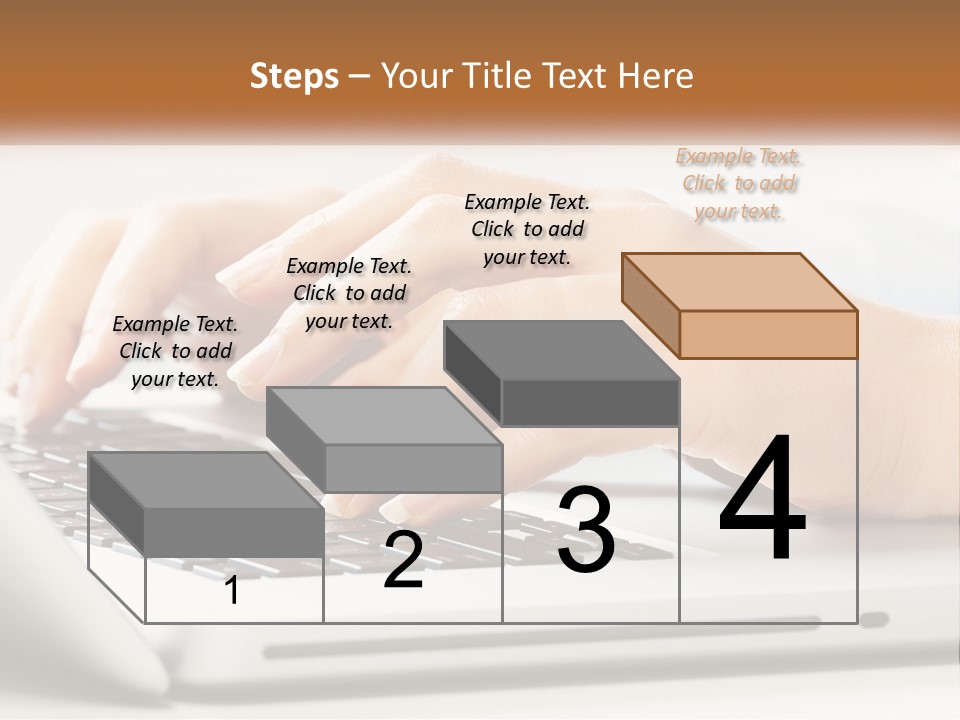 A Person Typing On A Laptop Computer PowerPoint Template