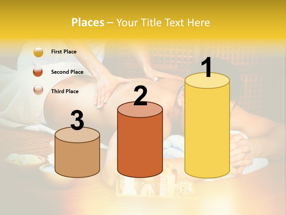 A Man Getting A Back Massage At A Spa PowerPoint Template