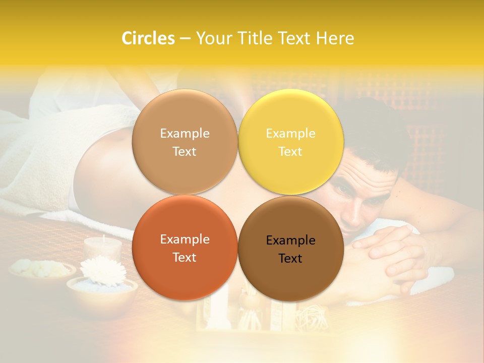 A Man Getting A Back Massage At A Spa PowerPoint Template