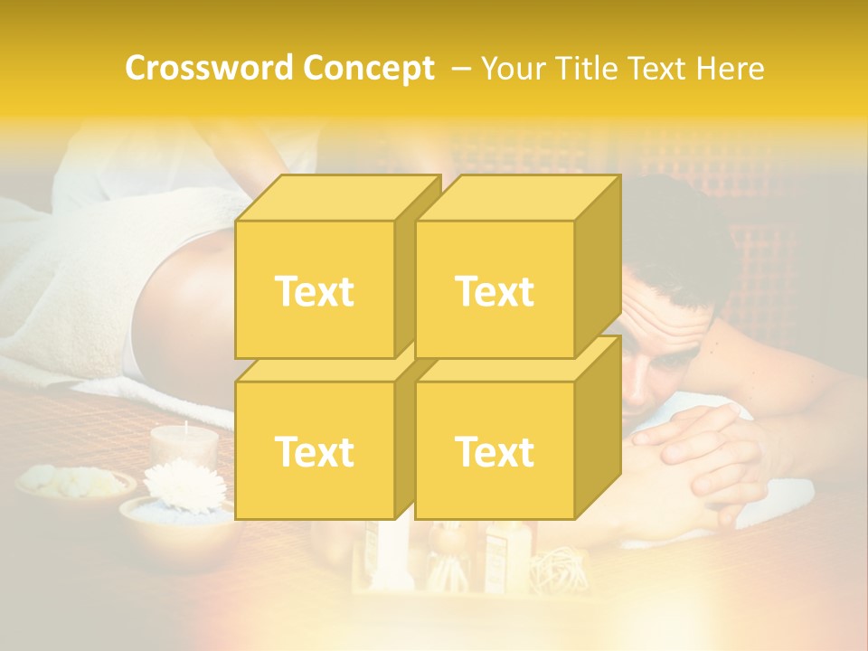 A Man Getting A Back Massage At A Spa PowerPoint Template