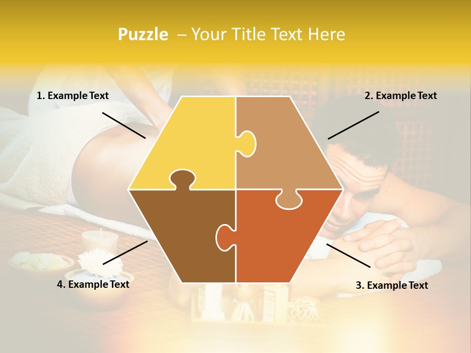 A Man Getting A Back Massage At A Spa PowerPoint Template