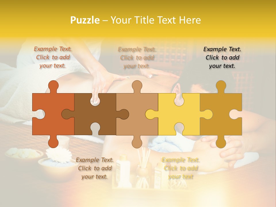 A Man Getting A Back Massage At A Spa PowerPoint Template