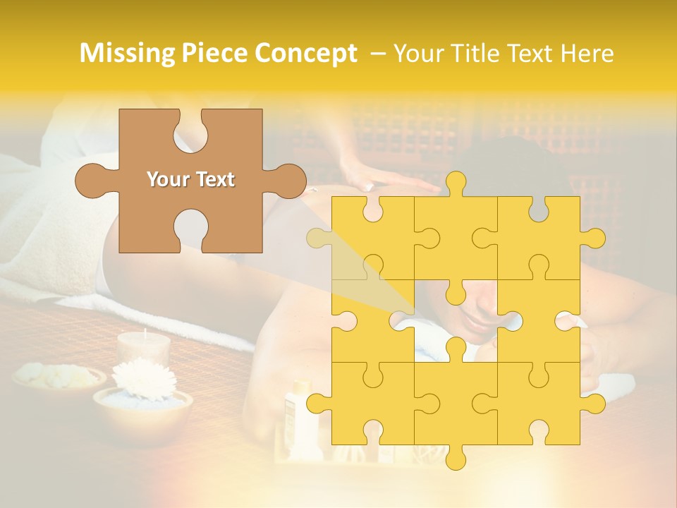 A Man Getting A Back Massage At A Spa PowerPoint Template