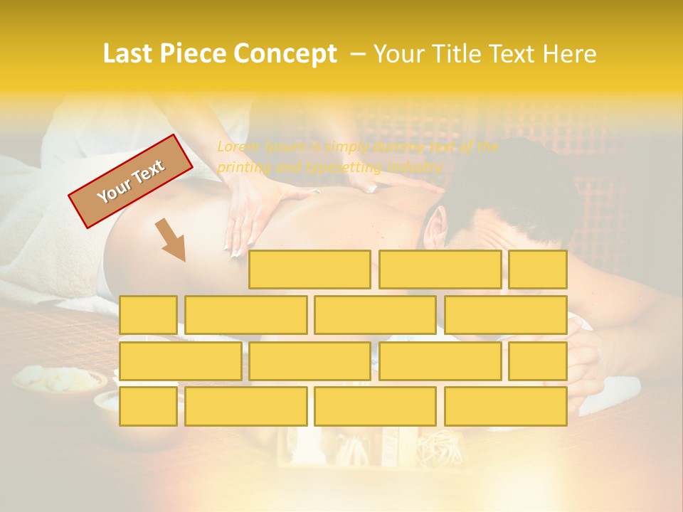 A Man Getting A Back Massage At A Spa PowerPoint Template