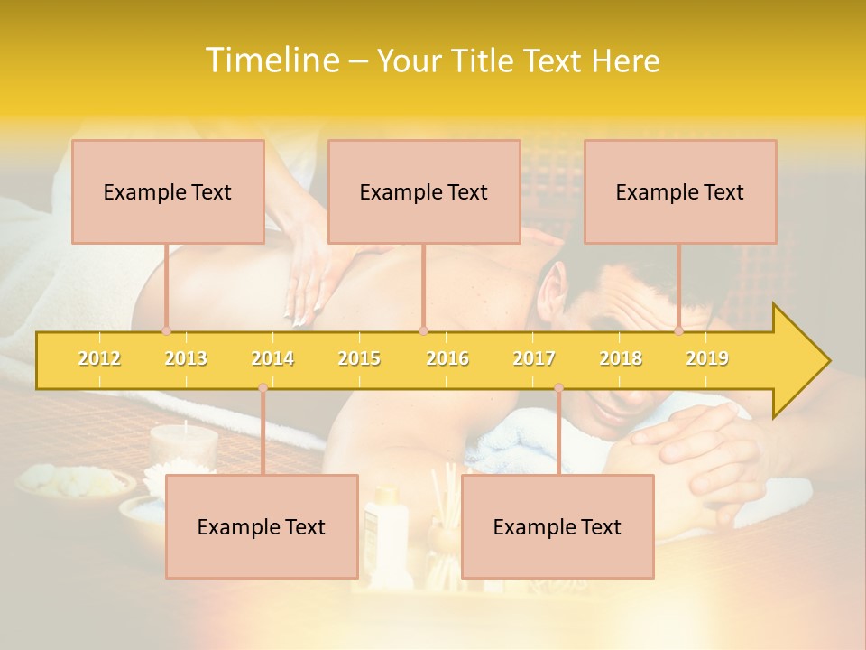 A Man Getting A Back Massage At A Spa PowerPoint Template