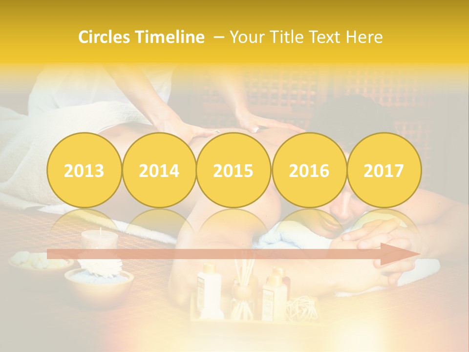 A Man Getting A Back Massage At A Spa PowerPoint Template