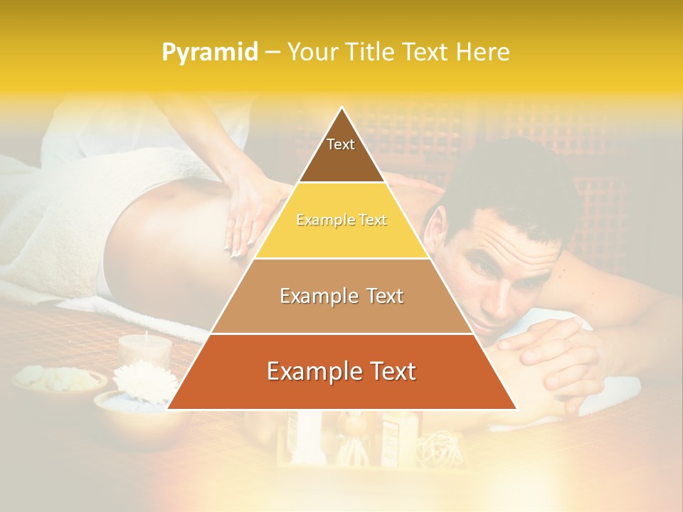 A Man Getting A Back Massage At A Spa PowerPoint Template