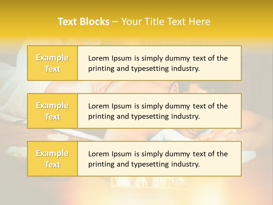 A Man Getting A Back Massage At A Spa PowerPoint Template