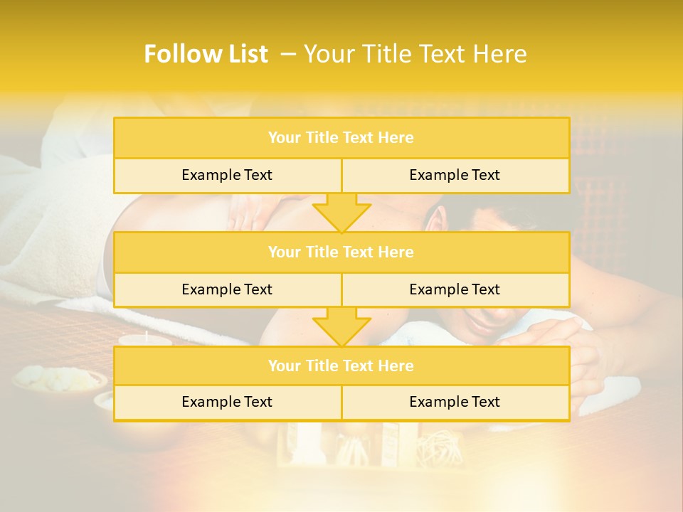 A Man Getting A Back Massage At A Spa PowerPoint Template
