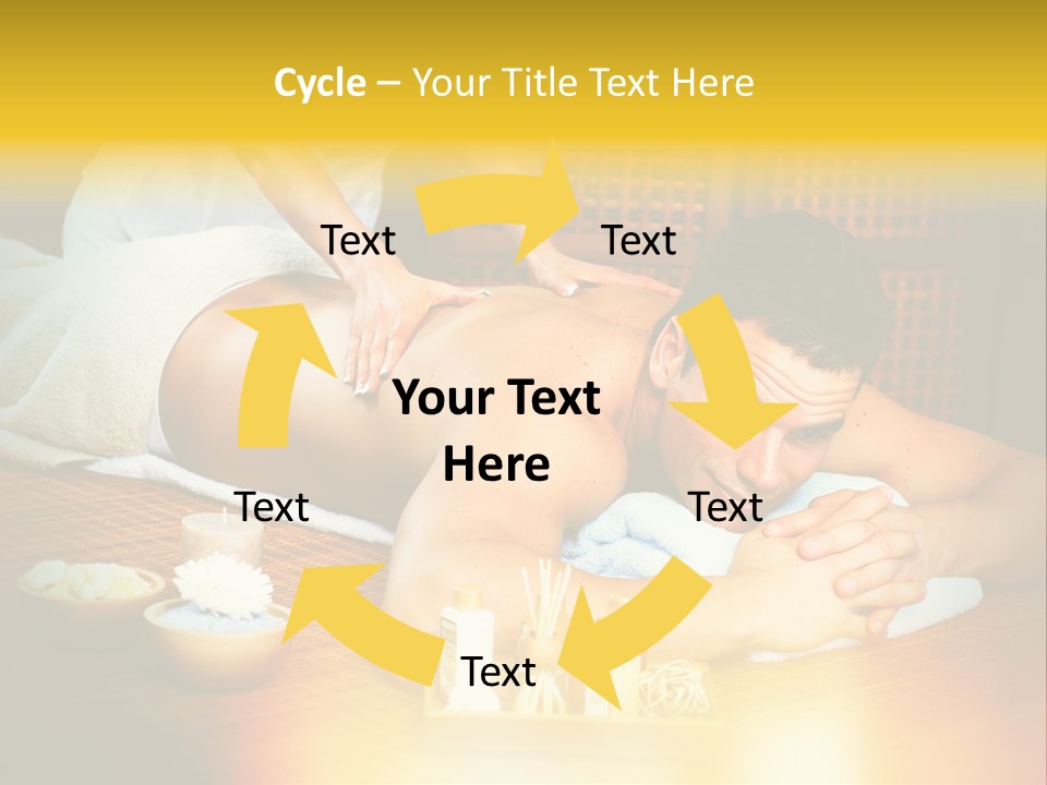 A Man Getting A Back Massage At A Spa PowerPoint Template