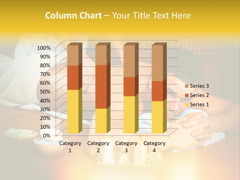 A Man Getting A Back Massage At A Spa PowerPoint Template
