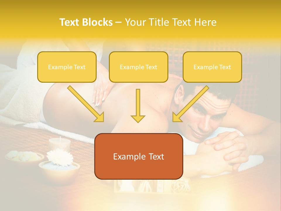 A Man Getting A Back Massage At A Spa PowerPoint Template