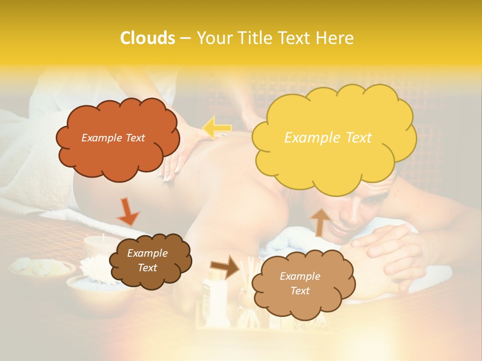 A Man Getting A Back Massage At A Spa PowerPoint Template