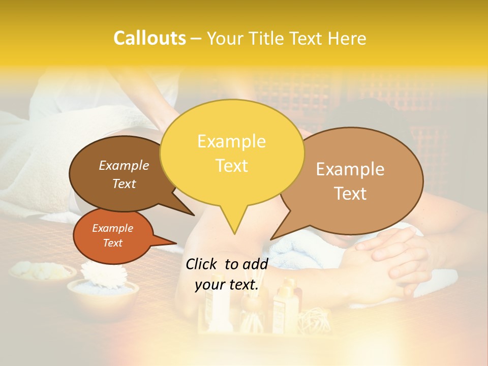 A Man Getting A Back Massage At A Spa PowerPoint Template