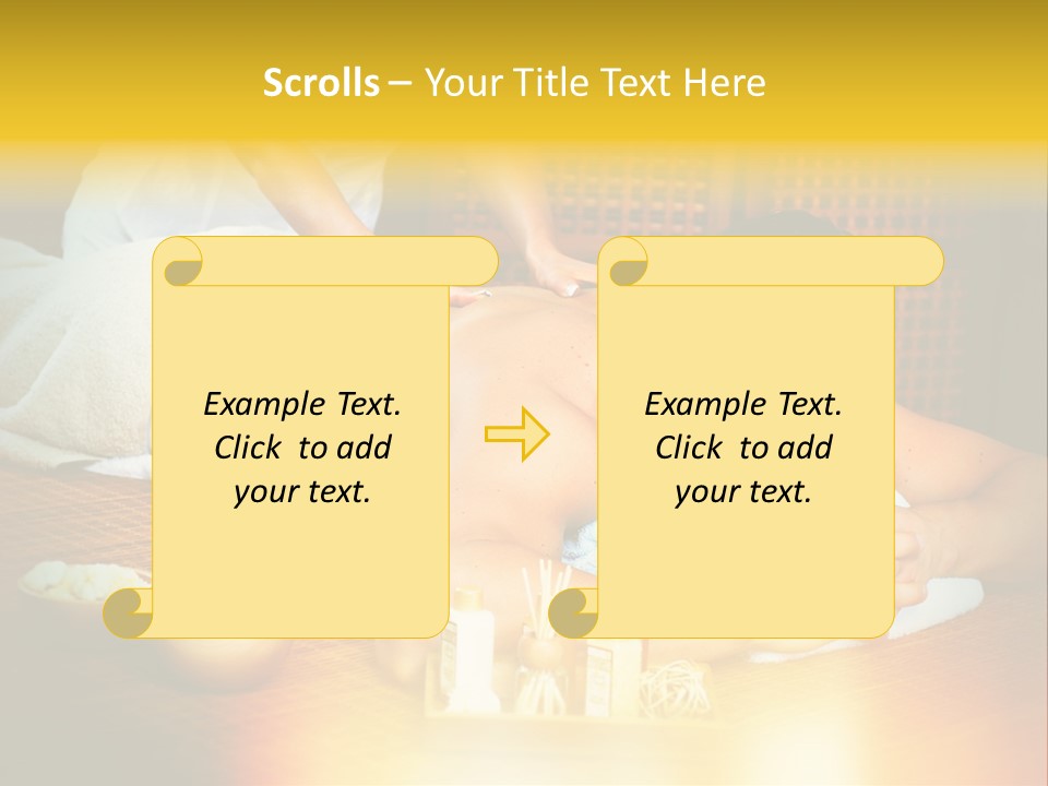 A Man Getting A Back Massage At A Spa PowerPoint Template