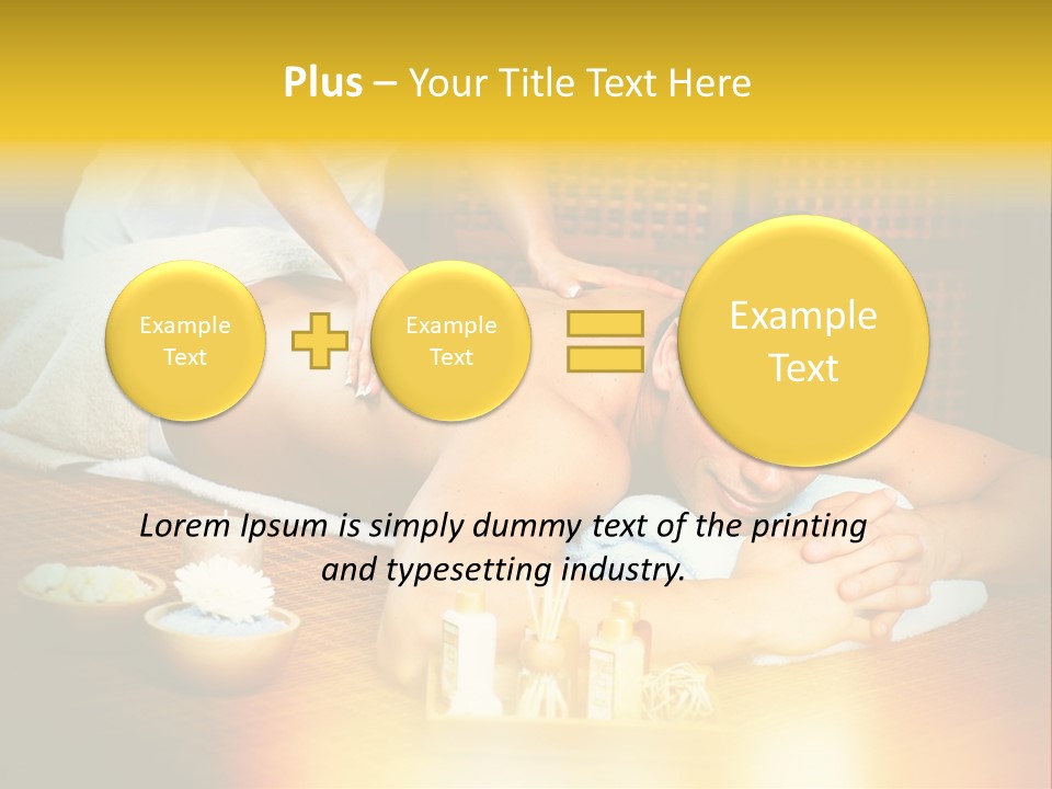 A Man Getting A Back Massage At A Spa PowerPoint Template