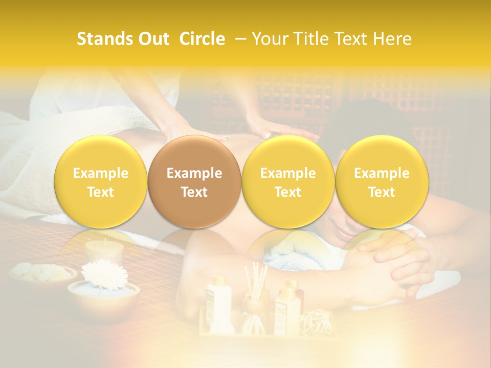 A Man Getting A Back Massage At A Spa PowerPoint Template