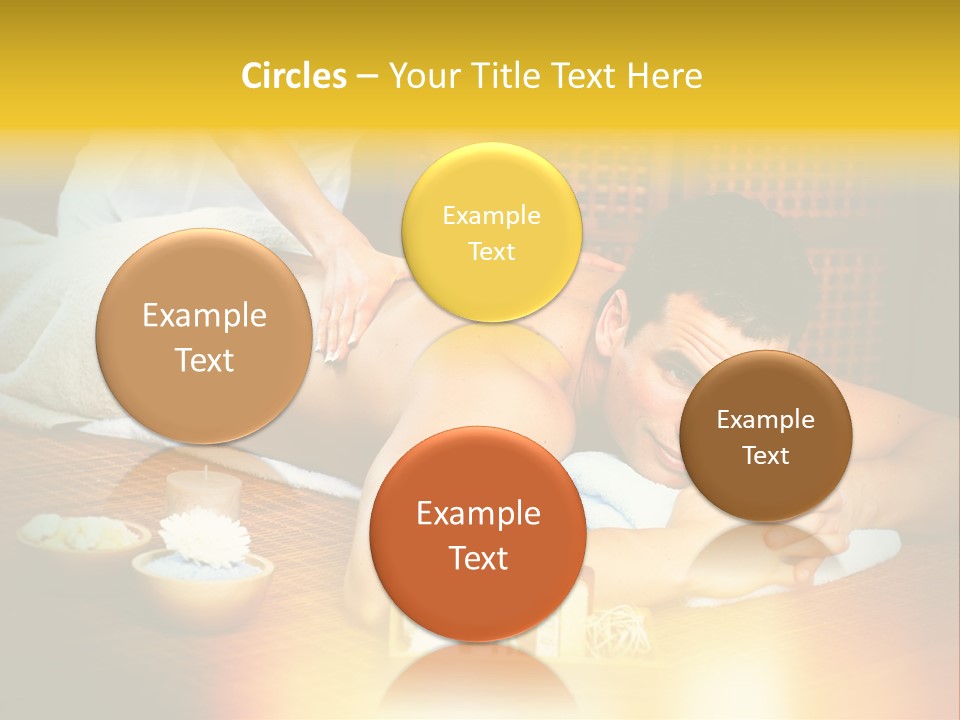 A Man Getting A Back Massage At A Spa PowerPoint Template