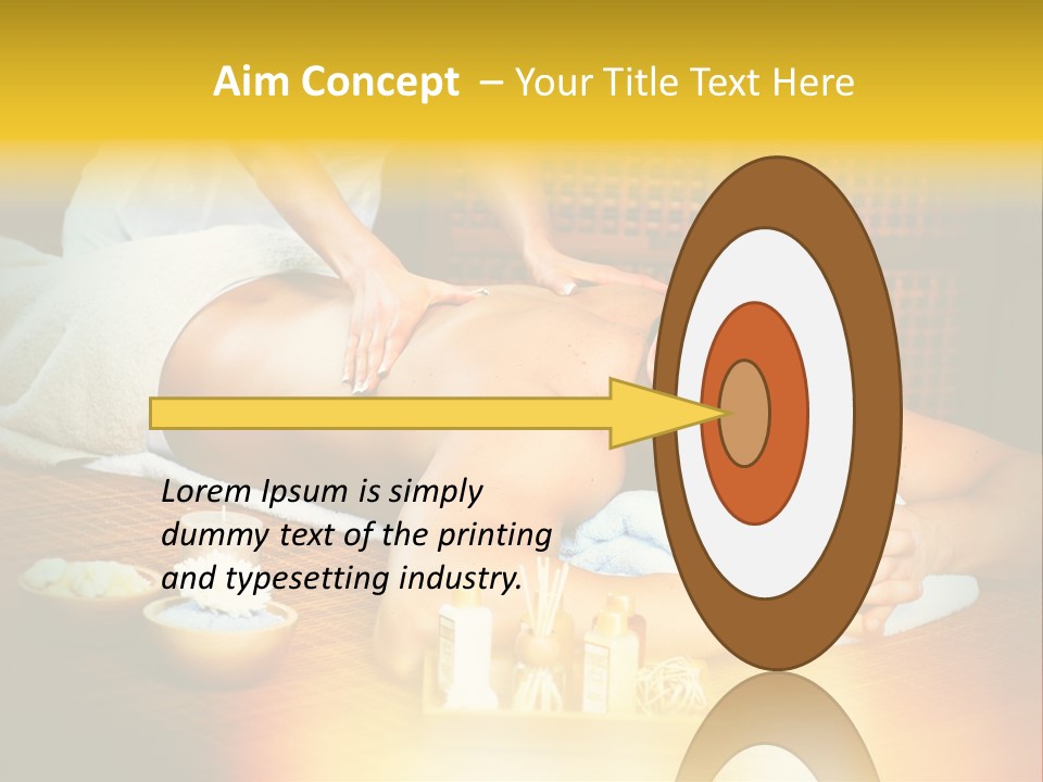 A Man Getting A Back Massage At A Spa PowerPoint Template