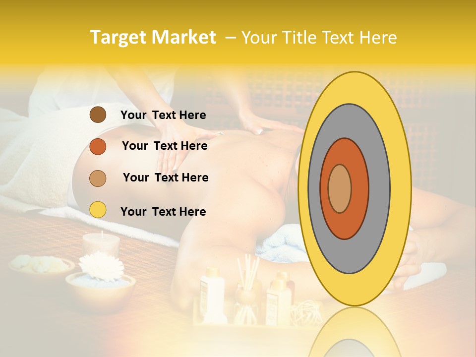 A Man Getting A Back Massage At A Spa PowerPoint Template